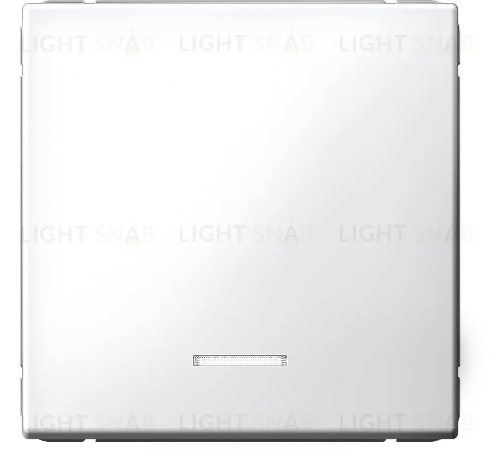 Выключатель одноклавишный с подсветкой System Electric ArtGallery 10А, белый GAL000113S GAL000113S