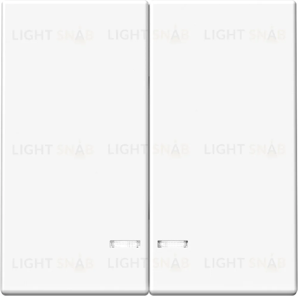 Выключатель двухклавишный с подсветкой System Electric ArtGallery 10А, белый GAL000153S GAL000153S