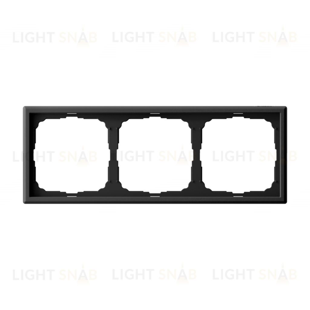 Рамка тройная System Electric ArtGallery, карбон GAL001003 GAL001003