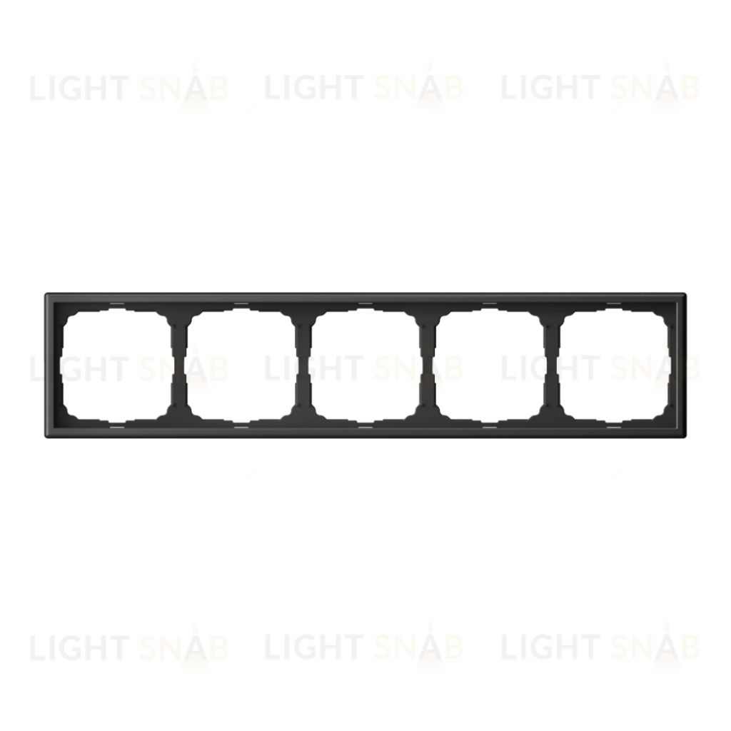 Рамка пятерная System Electric ArtGallery, базальт GAL001405 GAL001405