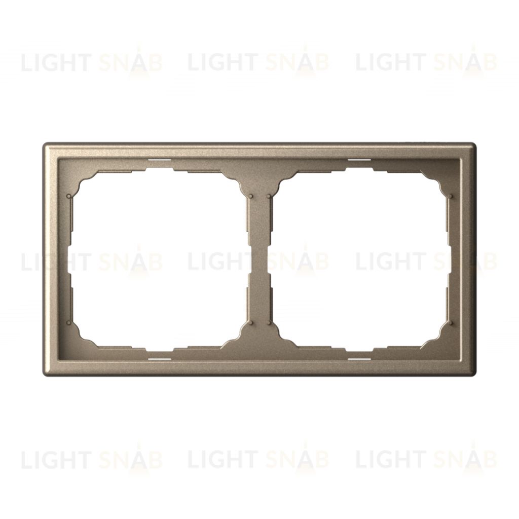 Рамка двойная System Electric ArtGallery, шампань GAL000502 GAL000502