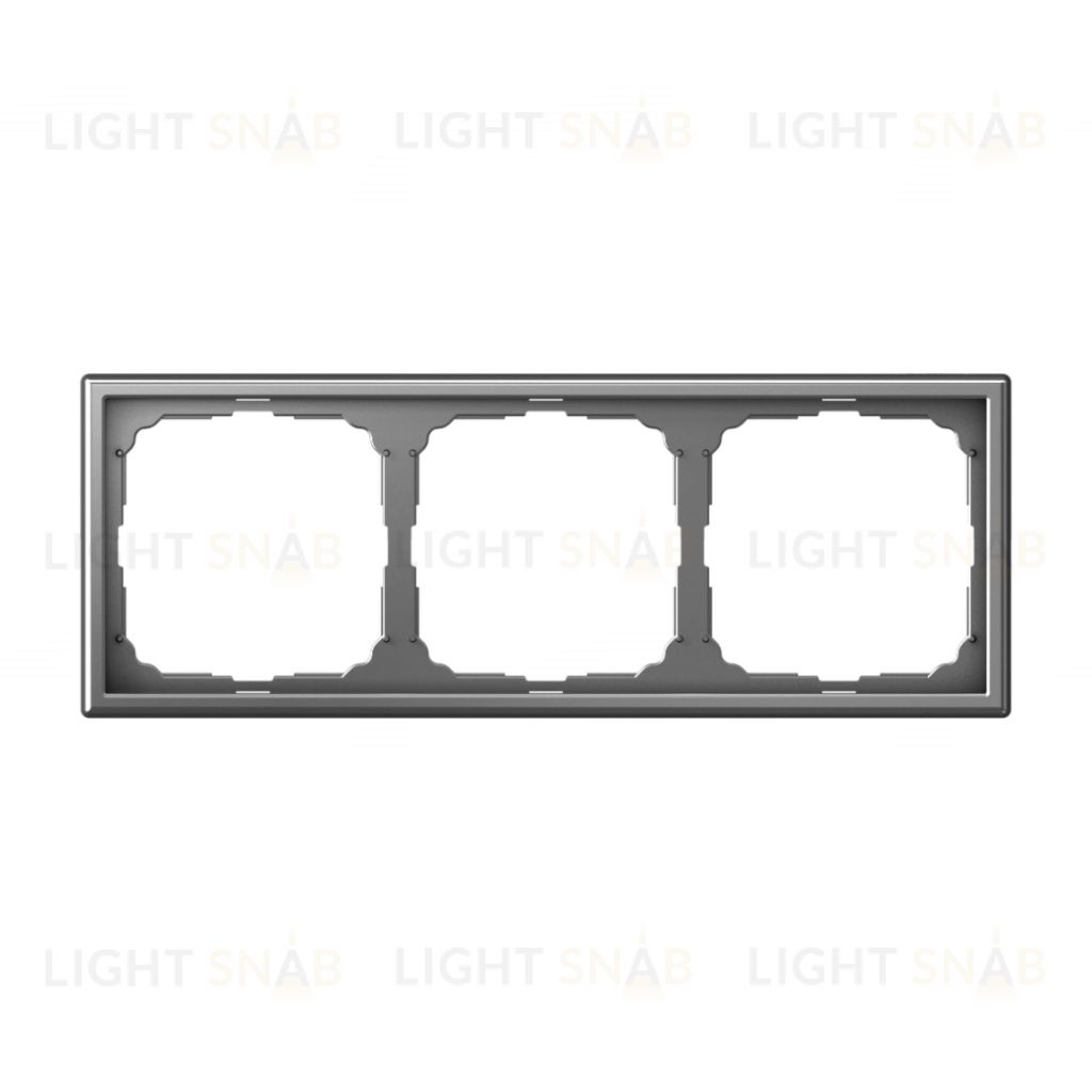 Рамка тройная System Electric ArtGallery, сталь GAL000903 GAL000903