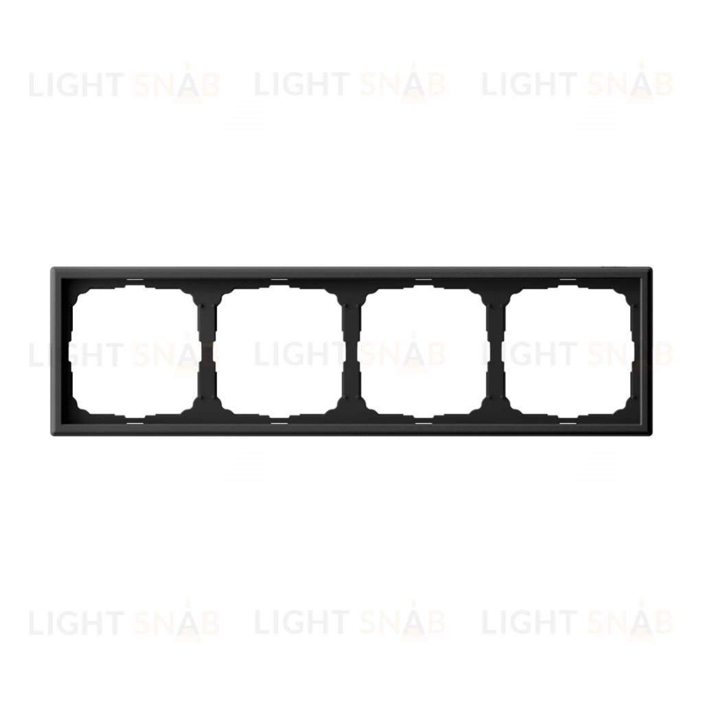 Рамка четверная System Electric ArtGallery, карбон GAL001004 GAL001004