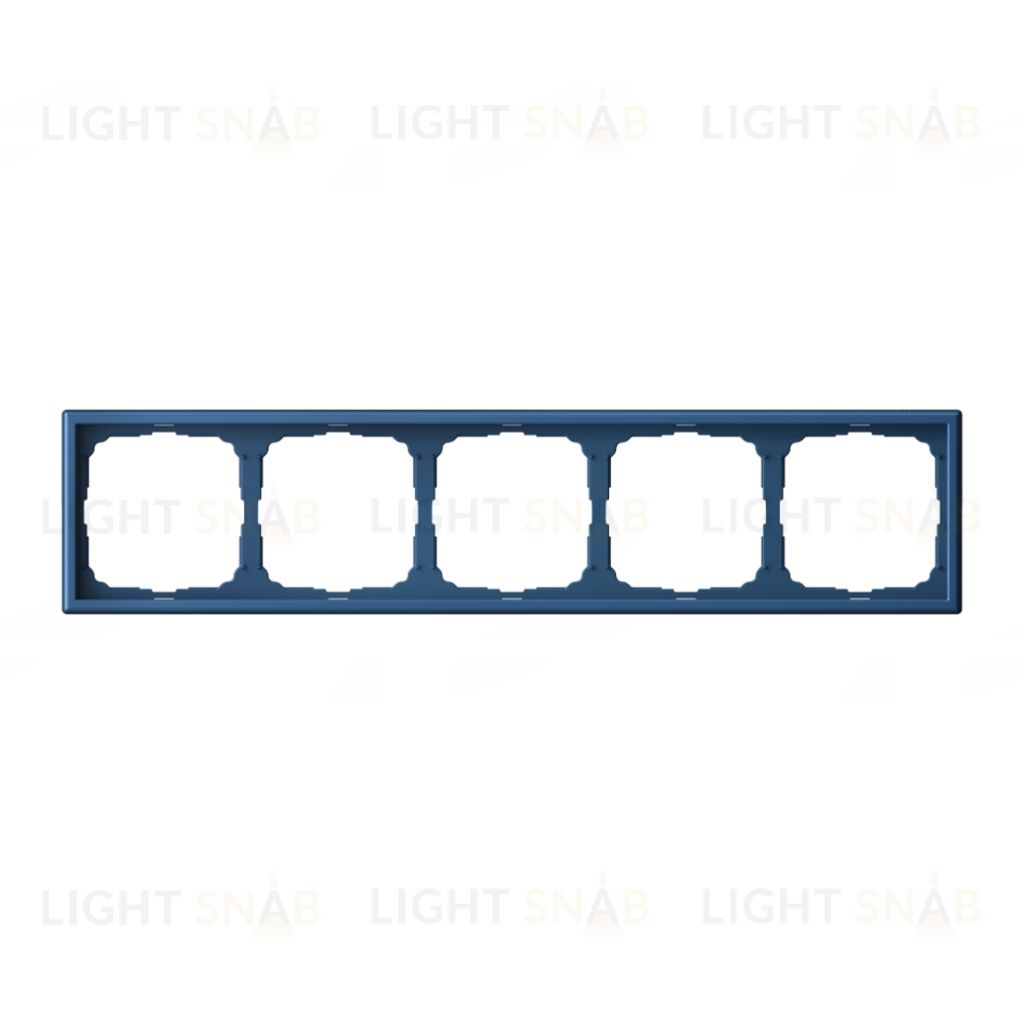 Рамка пятерная System Electric ArtGallery, аквамарин GAL001105 GAL001105