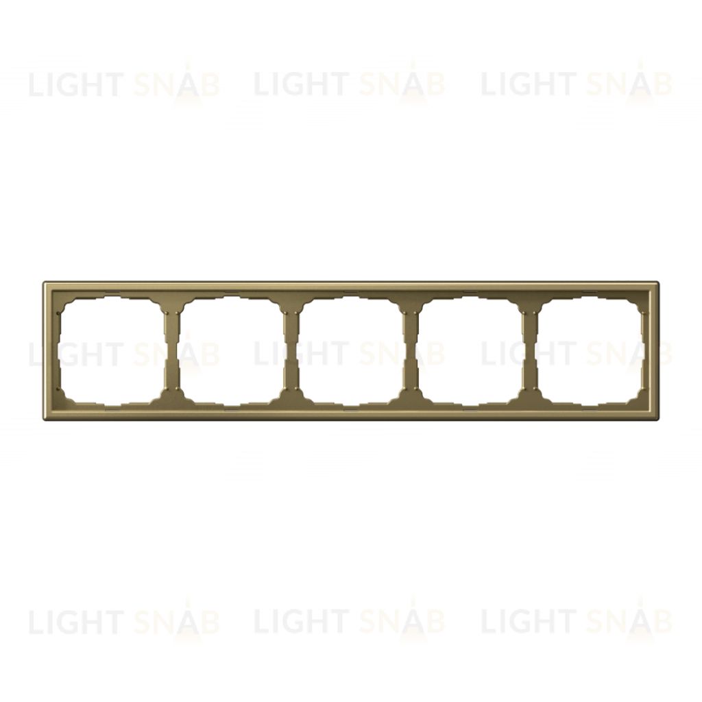 Рамка пятерная System Electric ArtGallery, золото GAL001605 GAL001605