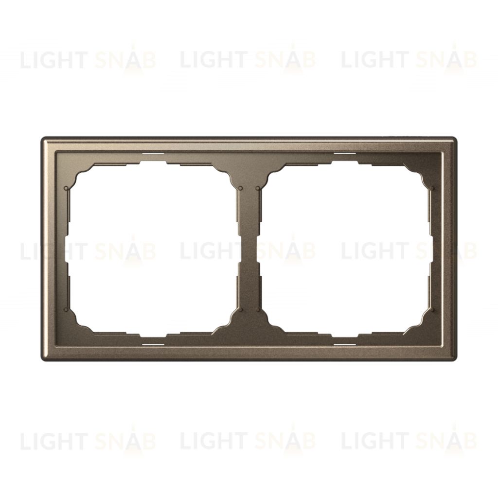 Рамка двойная System Electric ArtGallery, мокко GAL000602 GAL000602