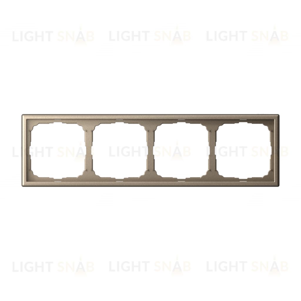 Рамка четверная System Electric ArtGallery, шампань GAL000504 GAL000504