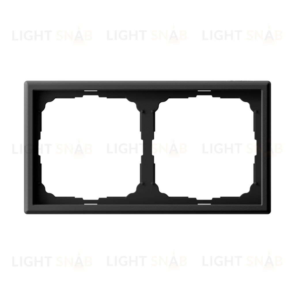 Рамка двойная System Electric ArtGallery, карбон GAL001002 GAL001002