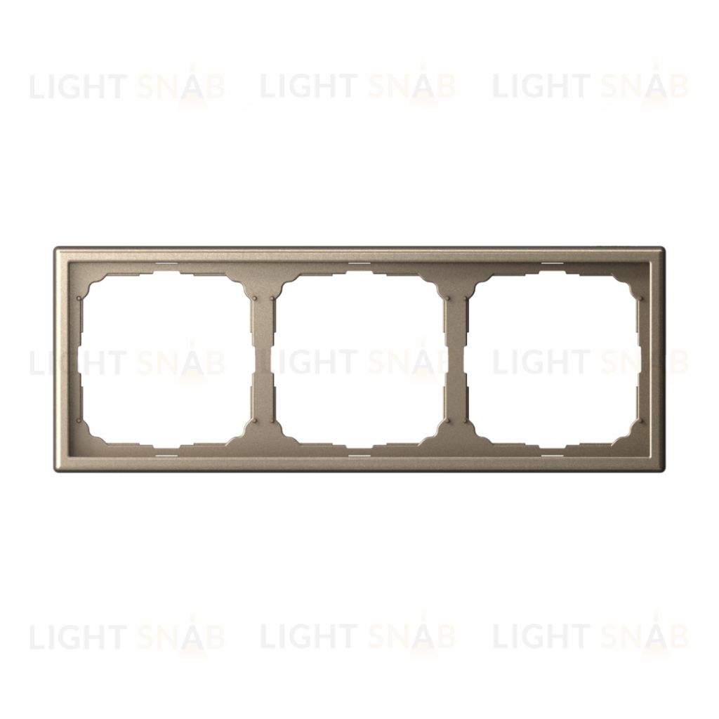 Рамка тройная System Electric ArtGallery, шампань GAL000503 GAL000503