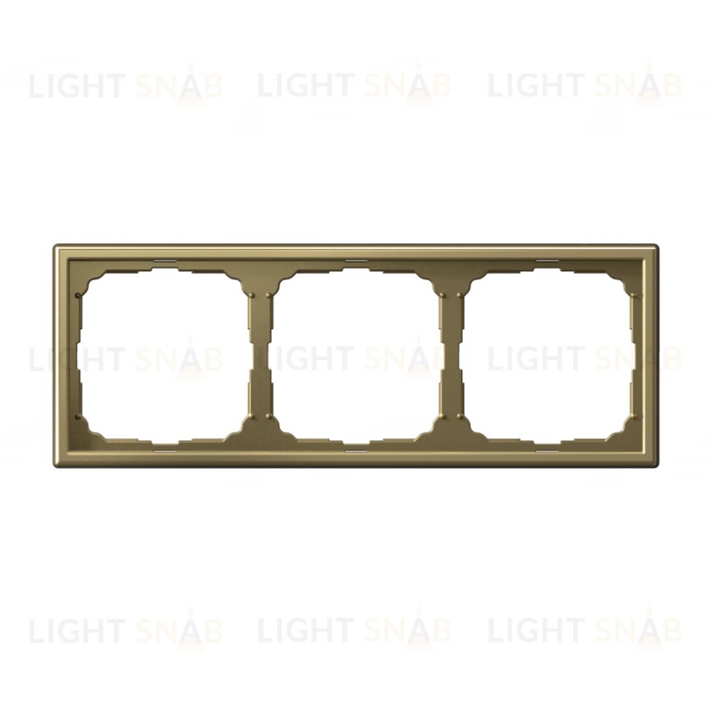 Рамка тройная System Electric ArtGallery, золото GAL001603 GAL001603