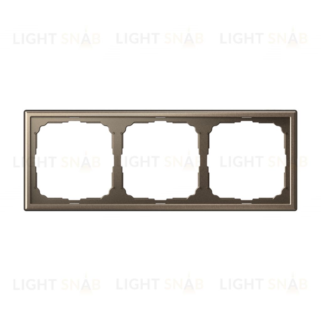 Рамка тройная System Electric ArtGallery, мокко GAL000603 GAL000603