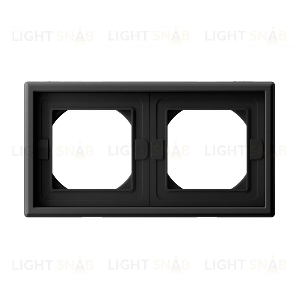 Рамка двойная IP44 System Electric ArtGallery, карбон GAL441002 GAL441002