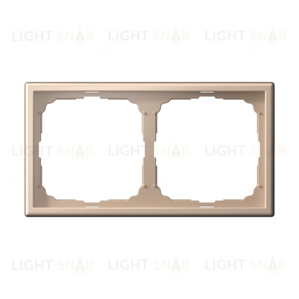 Рамка двойная System Electric ArtGallery, песочный GAL001202 GAL001202