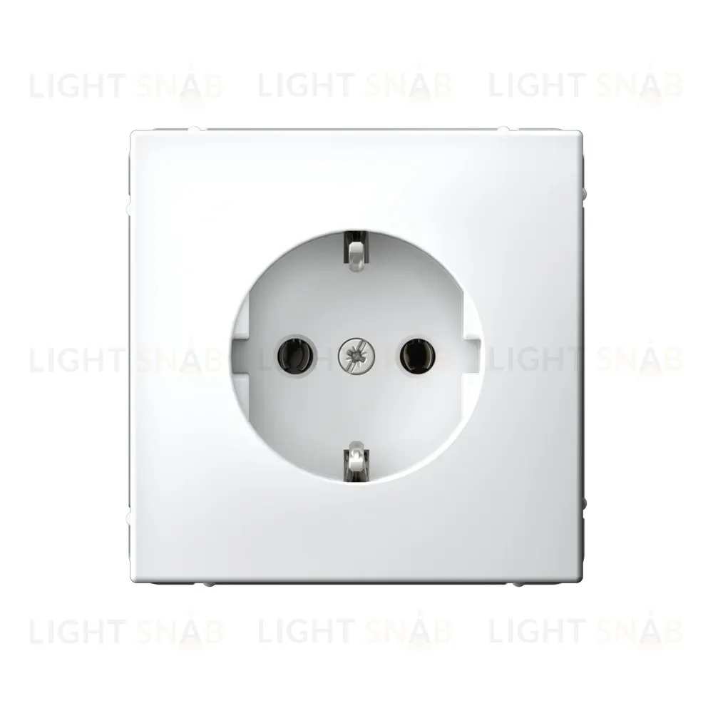 Розетка с заземлением, быстрозажимные клем., System Electric ArtGallery 16А, белый GAL000143S GAL000143S