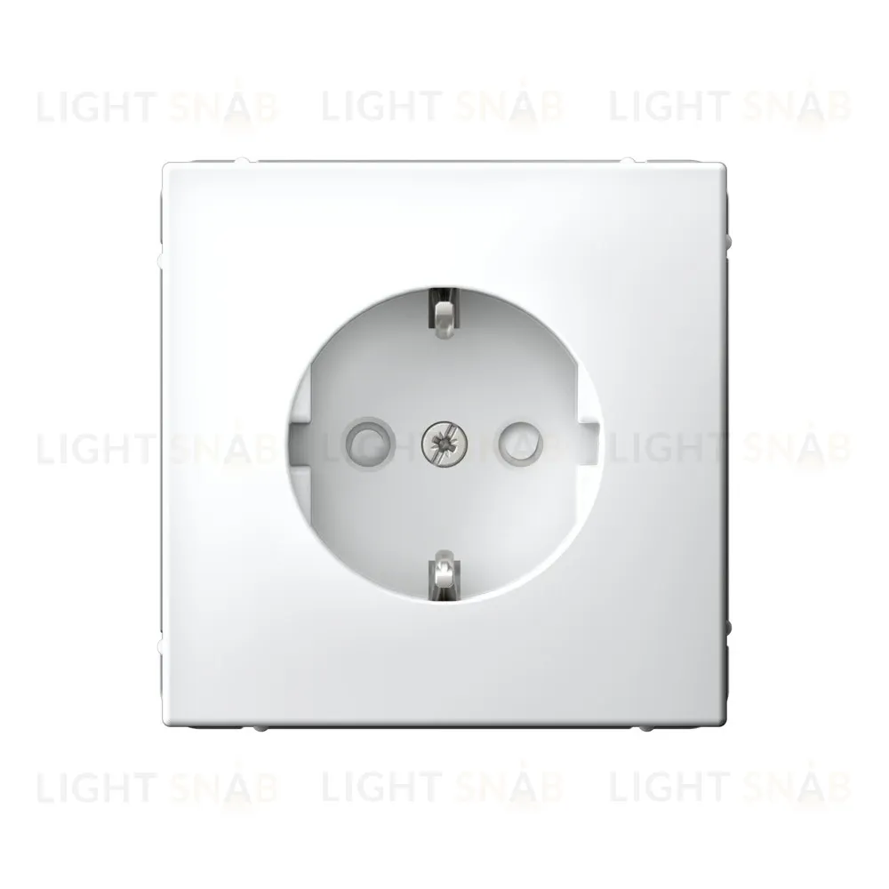 Розетка с заземлением, быстрозажимные клем., со шторками System Electric ArtGallery 16А, белый GAL000145S GAL000145S