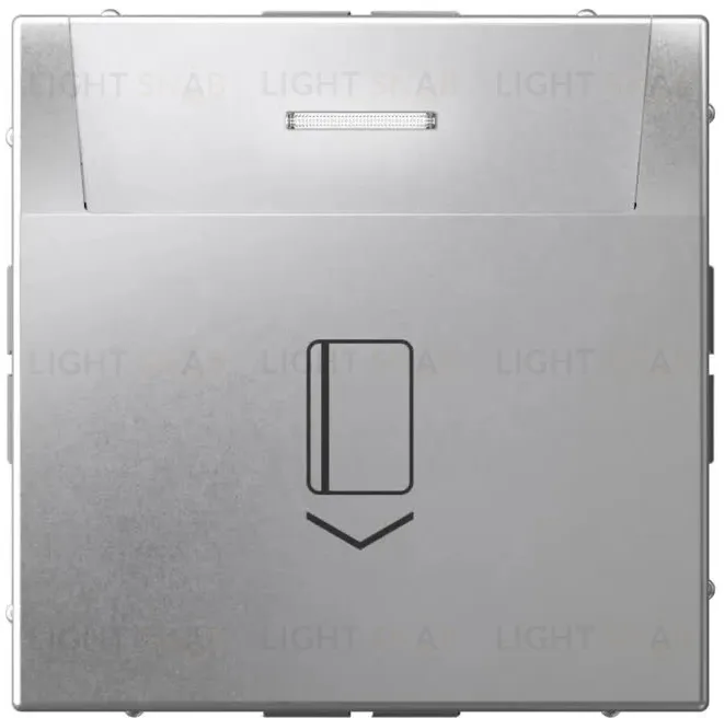 Карточный выключатель без задержки времени 10А/250 В~ System Electric ArtGallery, алюминий GAL000314S GAL000314S