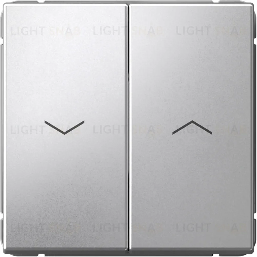 Выключатель управления для жалюзи и рольставней System Electric ArtGallery 10А/250В, алюминий GAL000319S GAL000319S