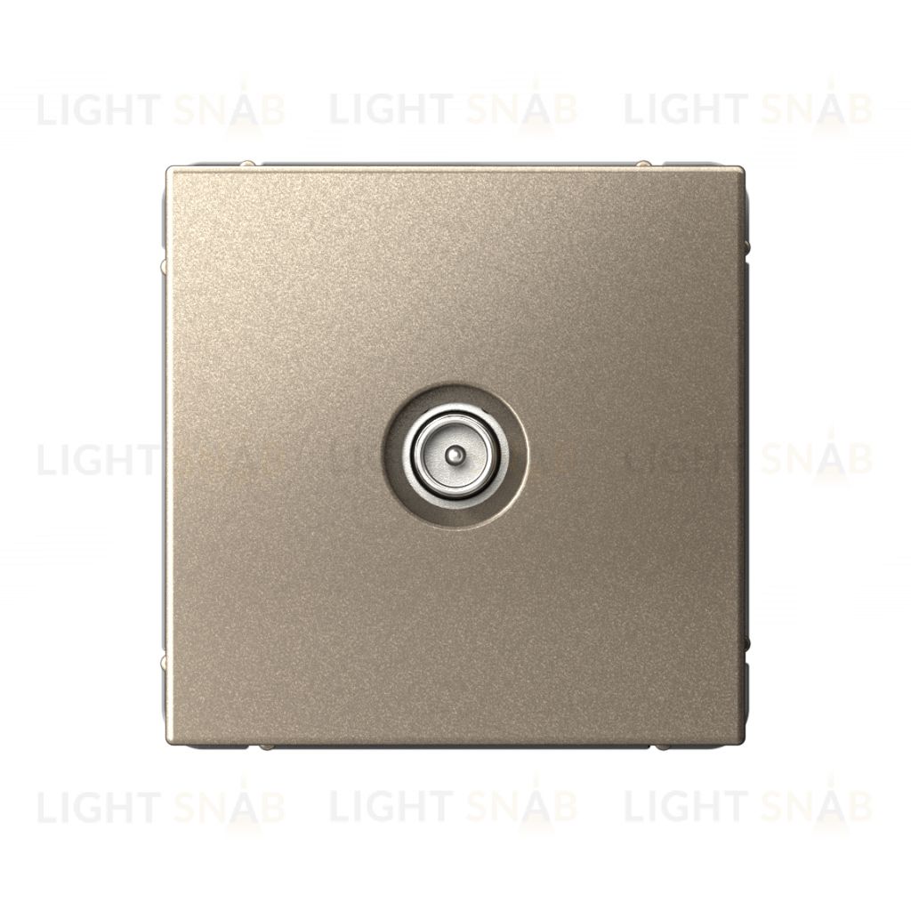 Розетка TV оконечная System Electric ArtGallery 1DB, шампань GAL000591 GAL000591