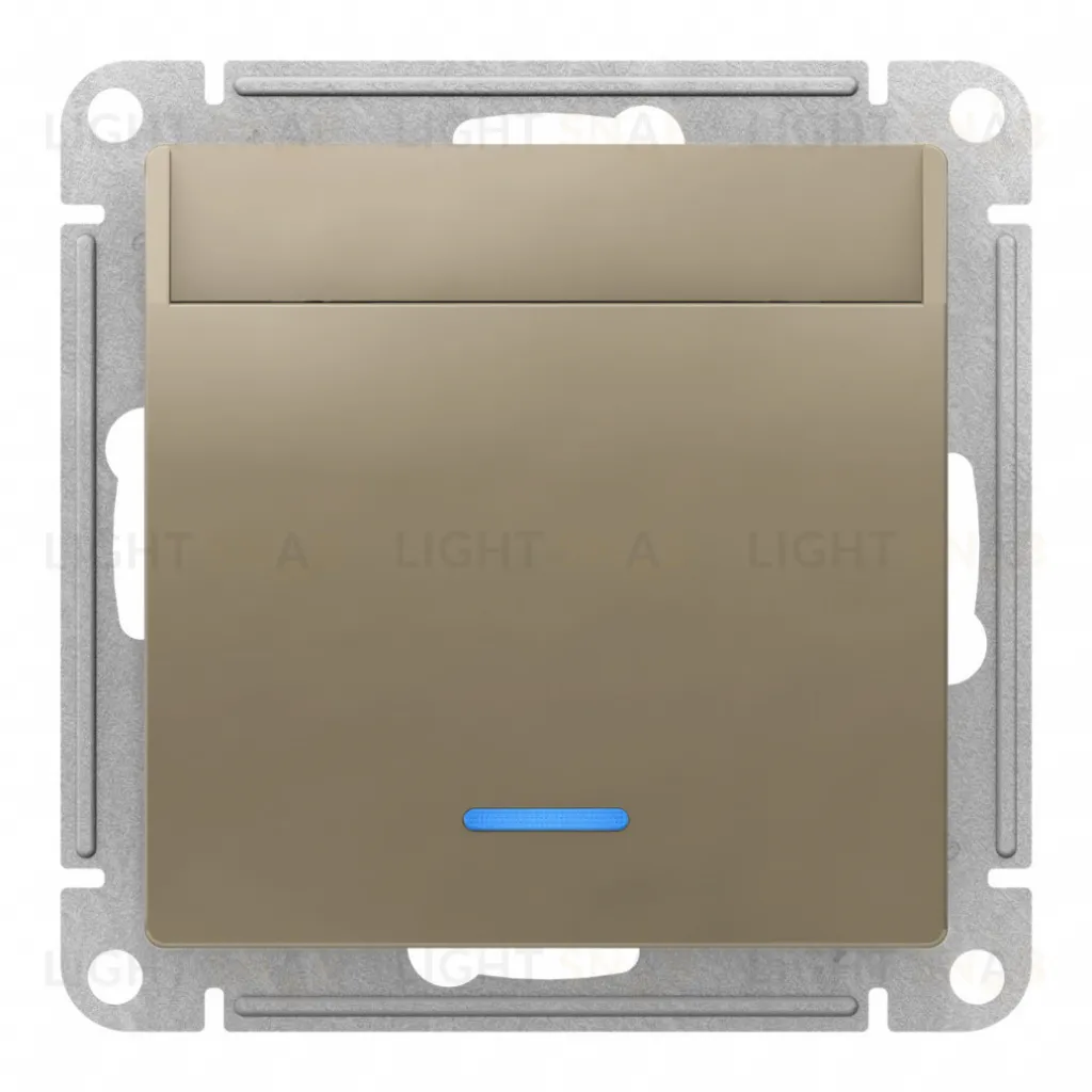 Карточный выключатель с задержкой времени 10А/250 В~ System Electric ArtGallery, шампань GAL000508+ATN000567 GAL000508 + ATN000567