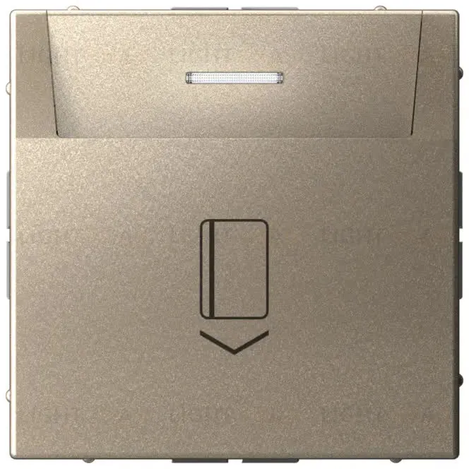 Карточный выключатель без задержки времени 10А/250 В~ System Electric ArtGallery, шампань GAL000514S GAL000514S