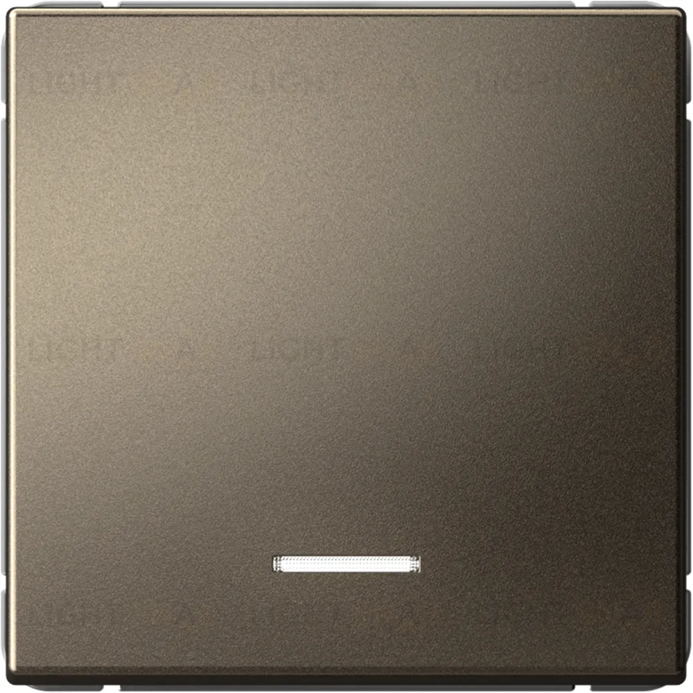 Выключатель одноклавишный с подсветкой System Electric ArtGallery 10А, мокко GAL000613S GAL000613S