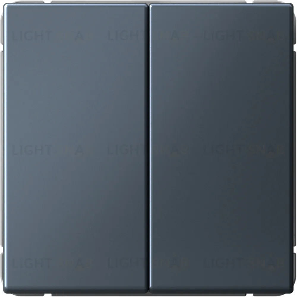 Выключатель двухклавишный System Electric ArtGallery 10А, грифель GAL000751S GAL000751S