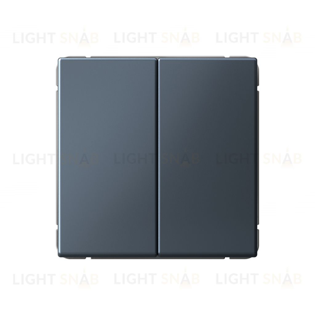 Выключатель двухклавишный проходной System Electric ArtGallery 10А, грифель GAL000765 GAL000765