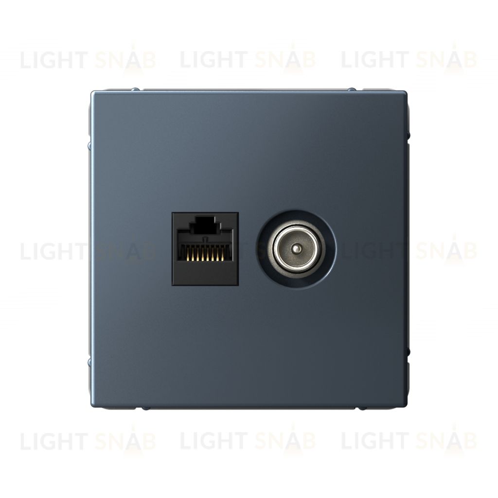 Розетка TV и интернет розетка System Electric ArtGallery RJ 45, 5 кат., грифель GAL000789 GAL000789