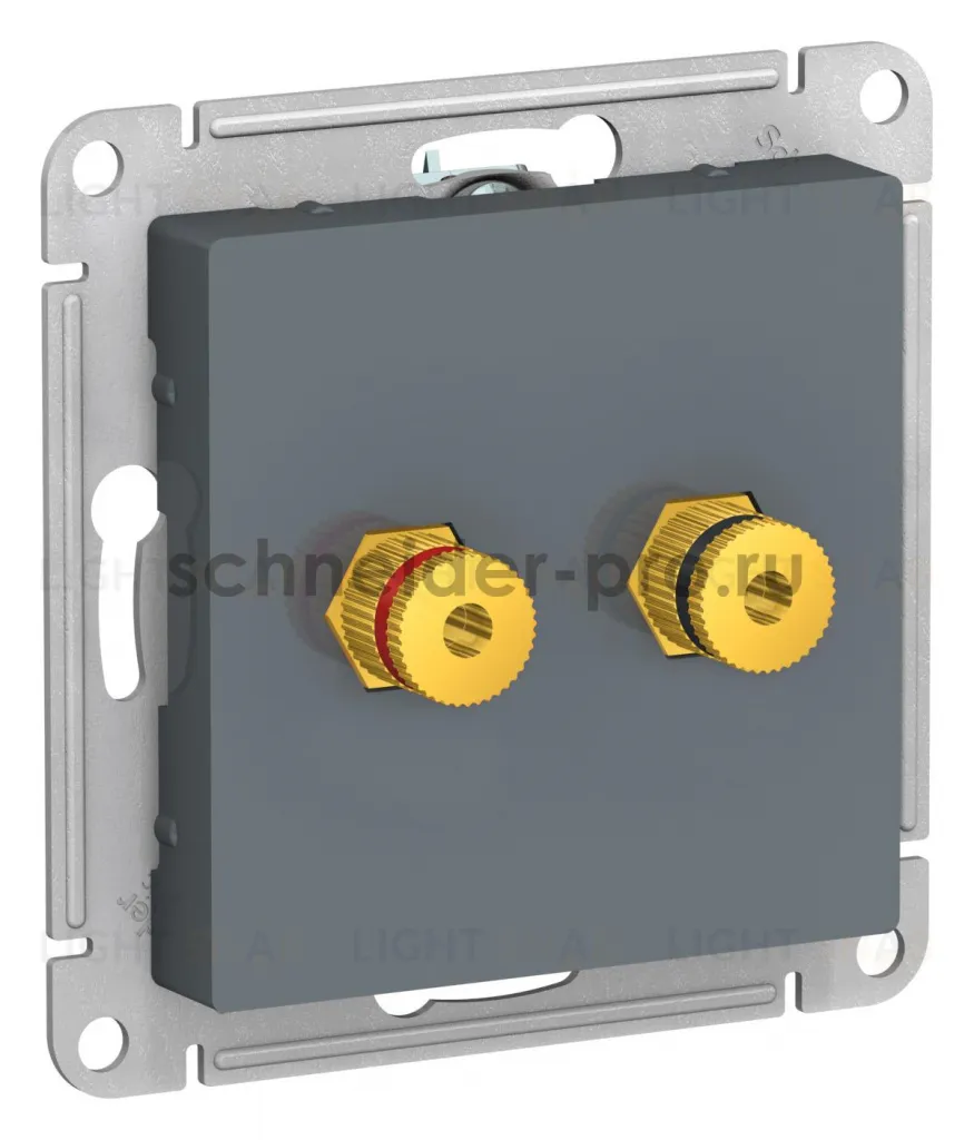 Розетка акустическая двойная System Electric ArtGallery, грифель GAL000708+ATN000787 GAL000708 + ATN000787