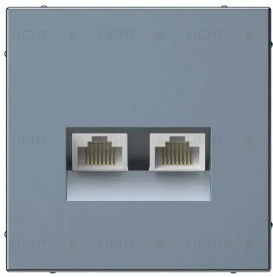 Розетка компьютерная двойная RJ45 5е кат. System Electric ArtGallery, грифель GAL000785 GAL000785