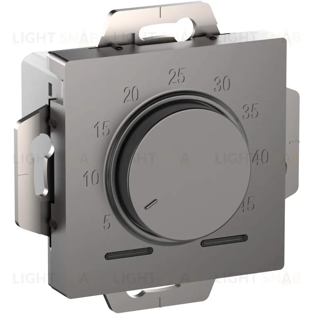 Регулятор теплого пола с датчиком пола System Electric ArtGallery 10А, сталь GAL000908+ATN000935 GAL000908 + ATN000935