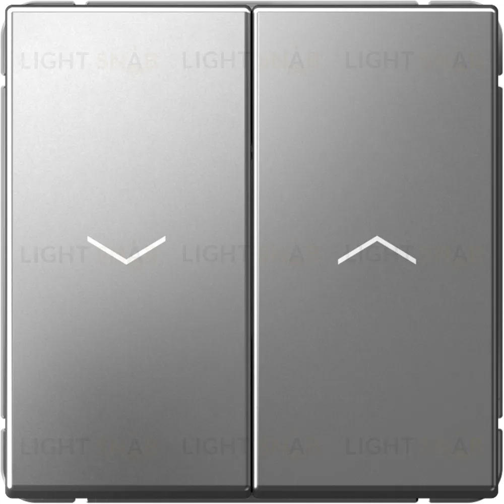 Выключатель управления для жалюзи и рольставней System Electric ArtGallery 10А/250В, сталь GAL000919S GAL000919S