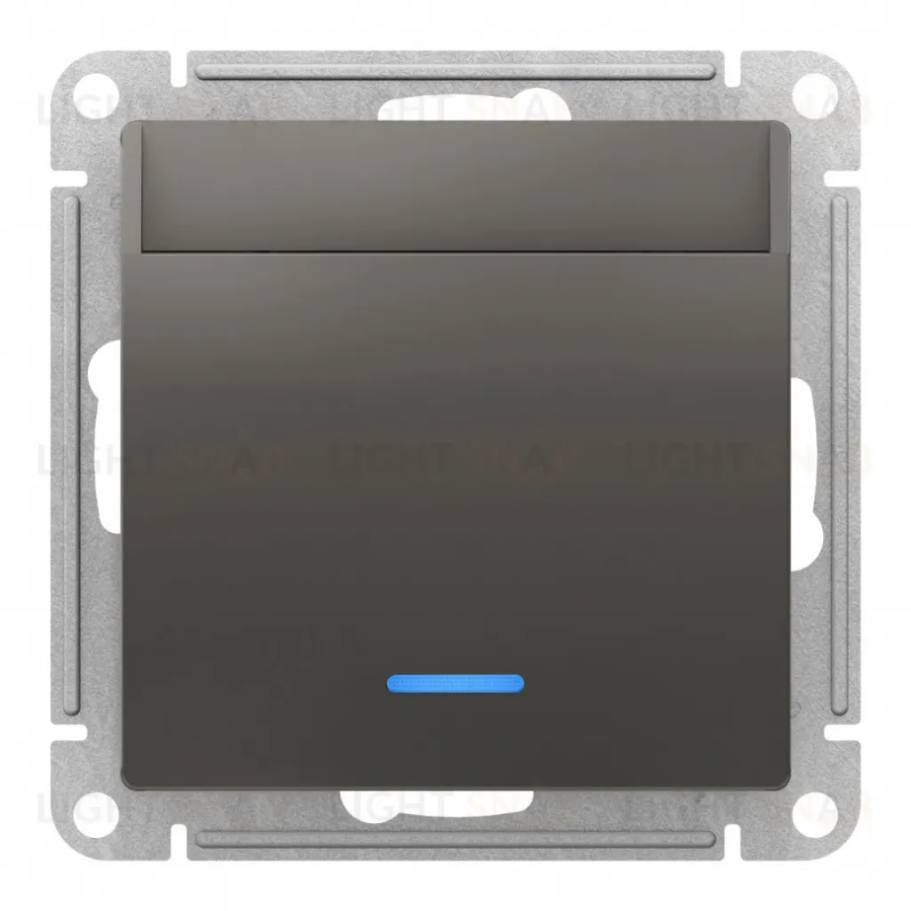 Карточный выключатель с задержкой времени 10А/250 В~ System Electric ArtGallery, сталь GAL000908+ATN000967 GAL000908 + ATN000967