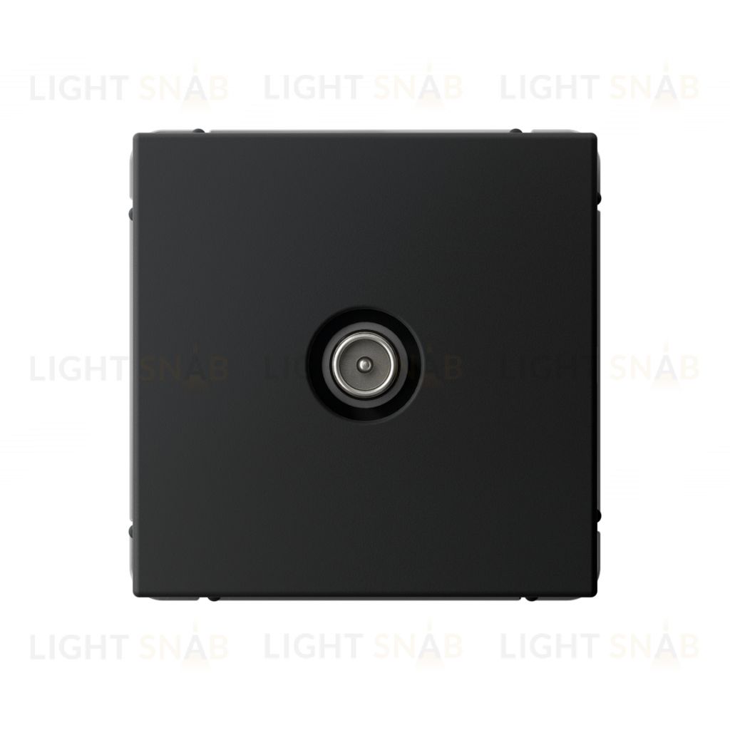 Розетка TV оконечная System Electric ArtGallery 1DB, карбон GAL001091 GAL001091