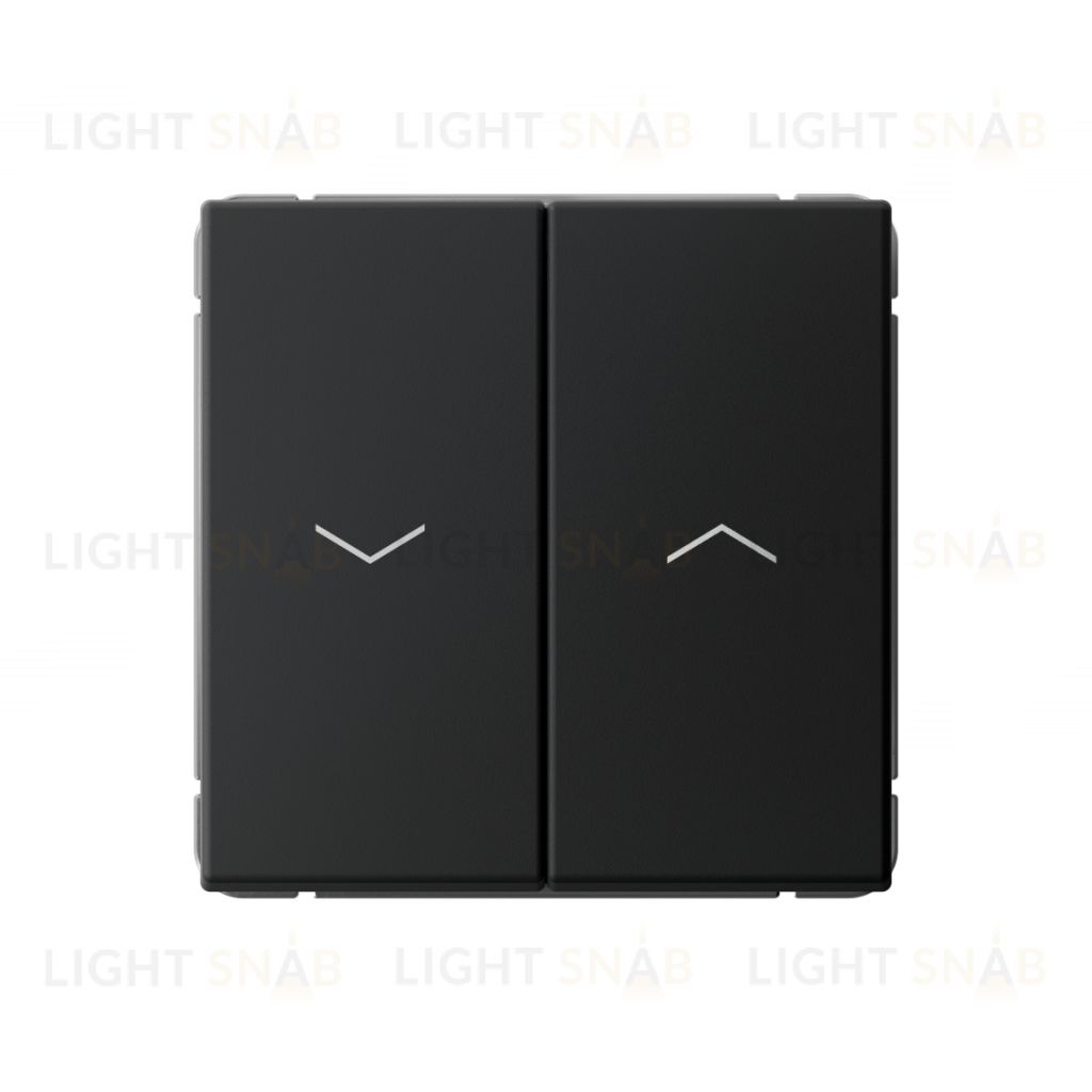 Выключатель управления для жалюзи и рольставней System Electric ArtGallery 10А/250В, карбон GAL001019 GAL001019