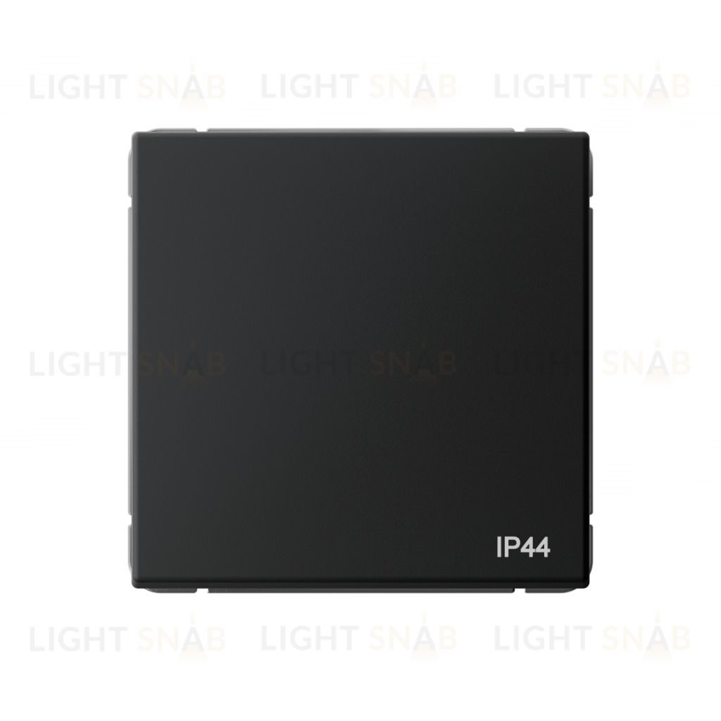 Выключатель одноклавишный проходной System Electric ArtGallery 10А IP44, карбон GAL441061 GAL441061