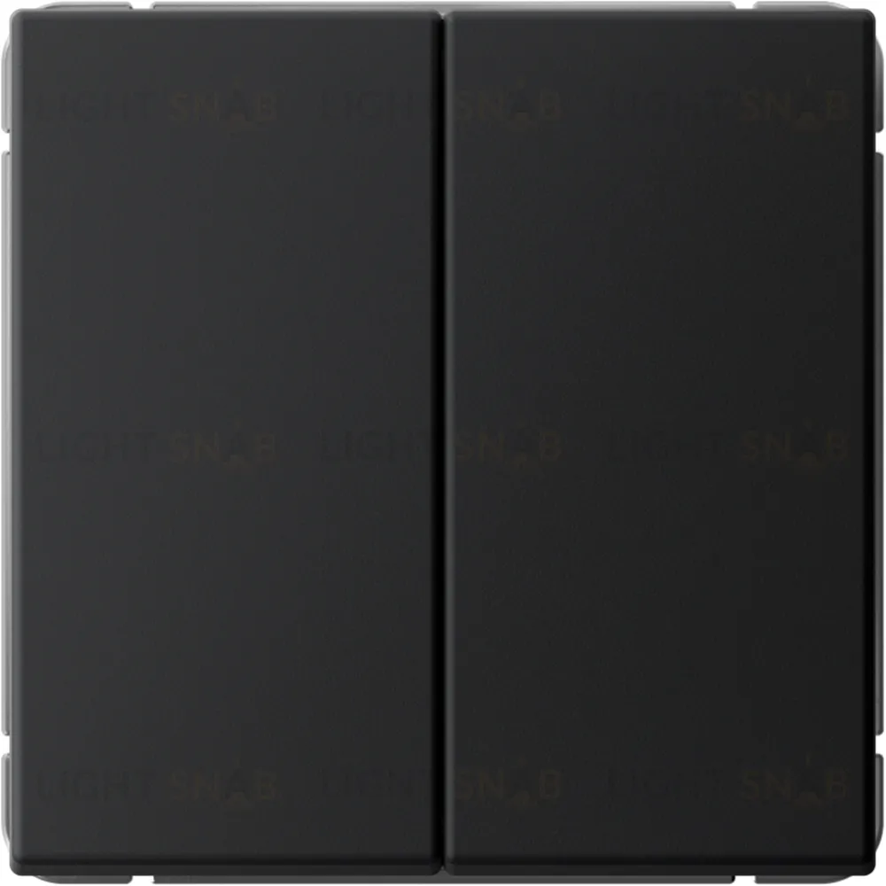 Выключатель двухклавишный проходной System Electric ArtGallery 10А, карбон GAL001065S GAL001065S