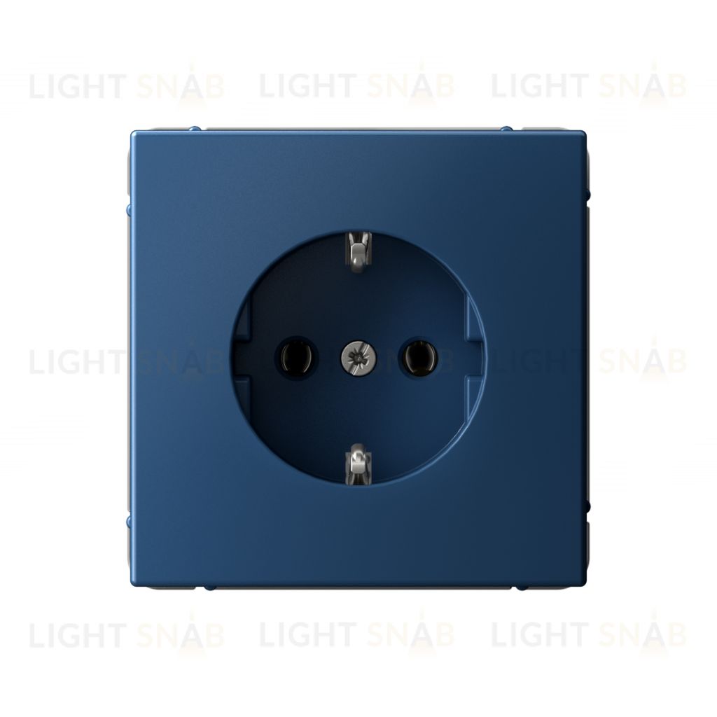 Розетка с заземлением System Electric ArtGallery 16А, аквамарин GAL001143 GAL001143