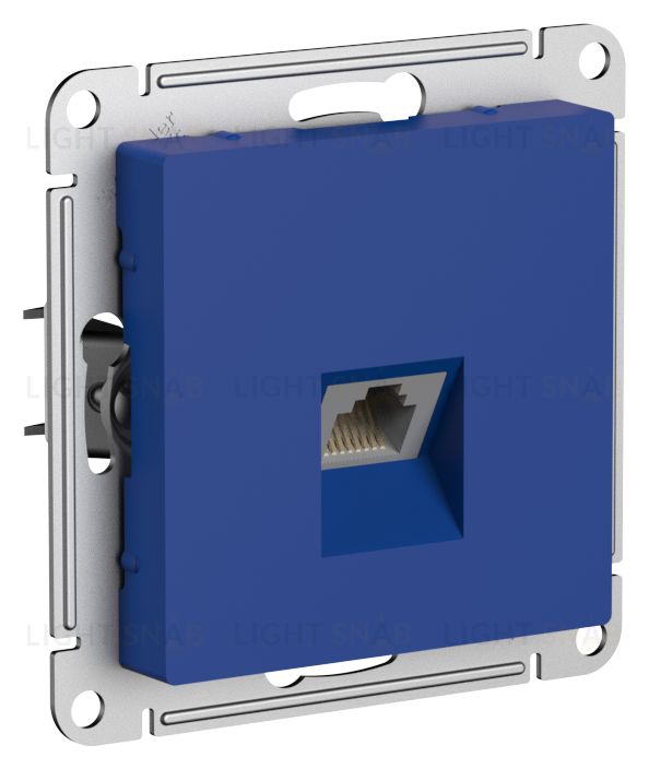 Розетка компьютерная одинарная System Electric ArtGallery RJ45 5 кат., аквамарин GAL001108+ATN001183 GAL001108 + ATN001183