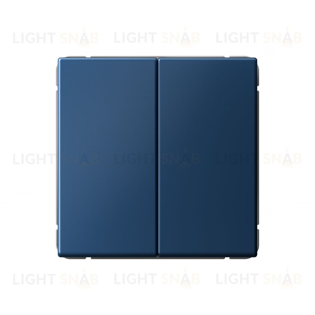 Выключатель двухклавишный System Electric ArtGallery 10А, аквамарин GAL001151 GAL001151