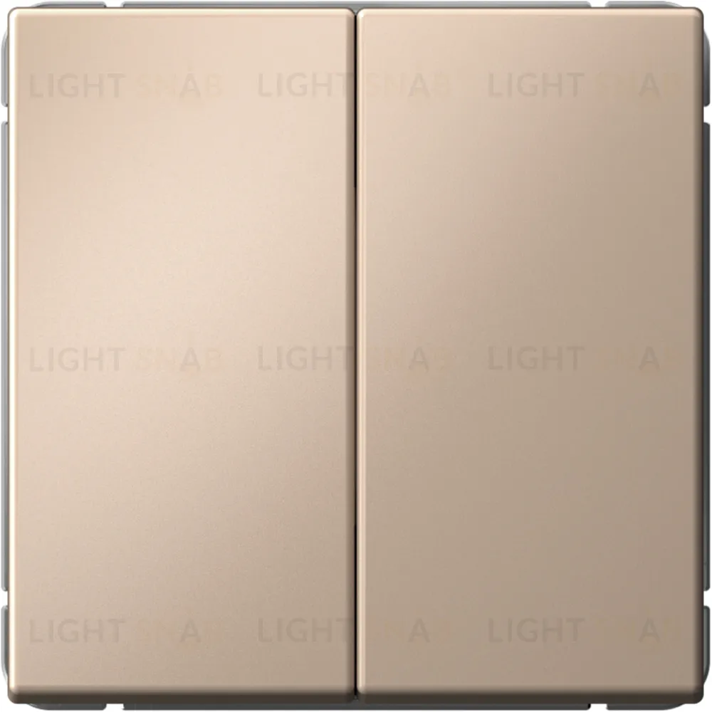 Выключатель двухклавишный кнопочный System Electric ArtGallery 10А, песочный GAL001217S GAL001217S