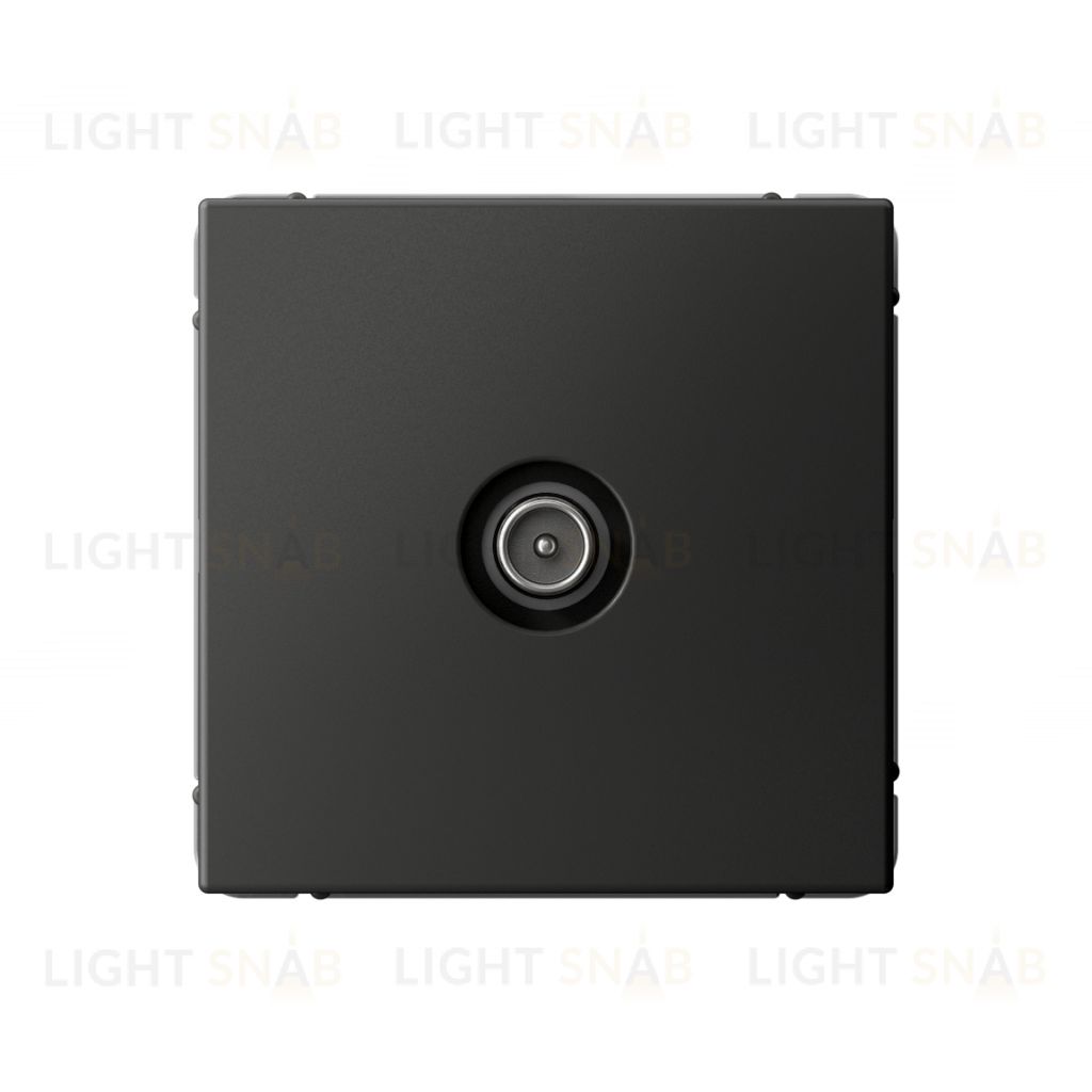 Розетка TV оконечная System Electric ArtGallery 1DB, базальт GAL001491 GAL001491