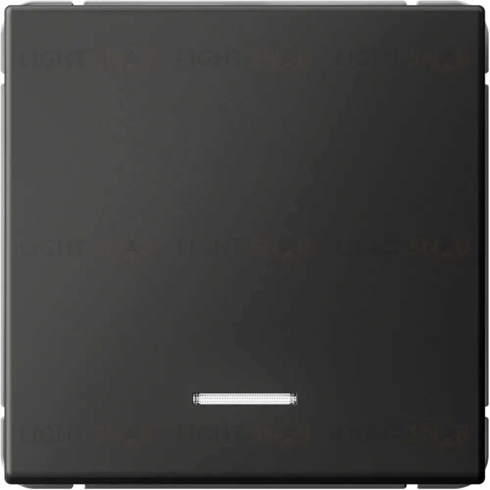 Выключатель одноклавишный с подсветкой System Electric ArtGallery 10А, базальт GAL001413S GAL001413S