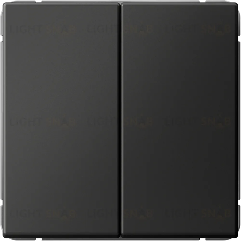 Выключатель двухклавишный System Electric ArtGallery 10А, базальт GAL001451S GAL001451S