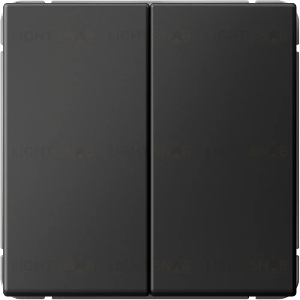 Выключатель двухклавишный проходной System Electric ArtGallery 10А, базальт GAL001465S GAL001465S