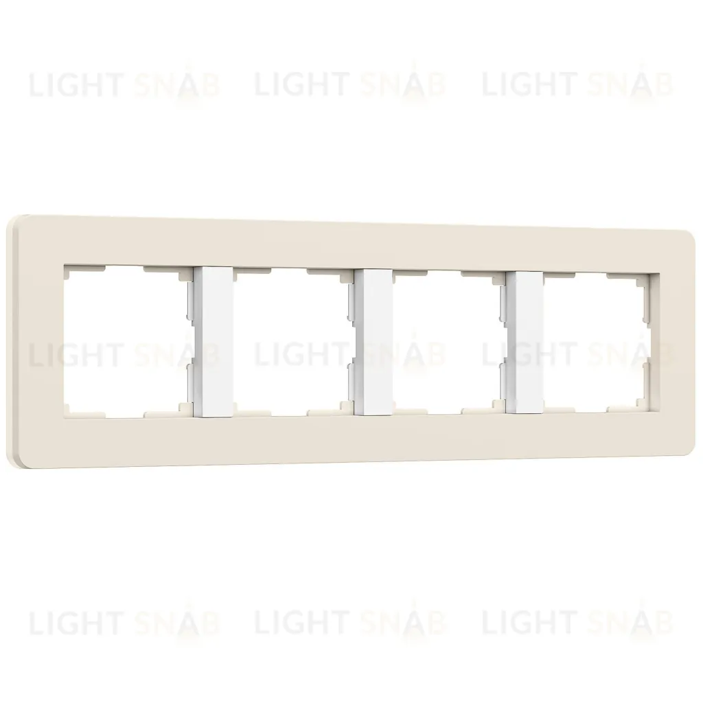 Рамка четверная Werkel Split айвори-белый, soft-touch a067257 a067257