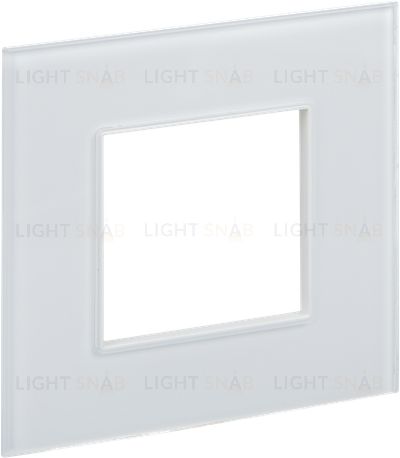 Рамка 1-местная IEK Skandy арктический белый стекло SK-M12-G-K01 SK-M12-G-K01