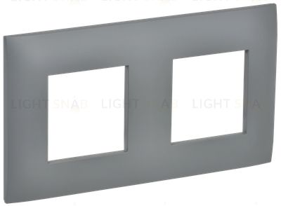 Рамка двойная IEK Skandy серый SK-M22-K03 SK-M22-K03