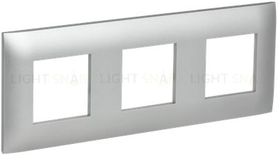 Рамка тройная IEK Skandy серебряный SK-M32-K23 SK-M32-K23