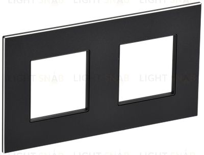 Рамка двойная IEK Skandy черный металл SK-M22-M-K02 SK-M22-M-K02